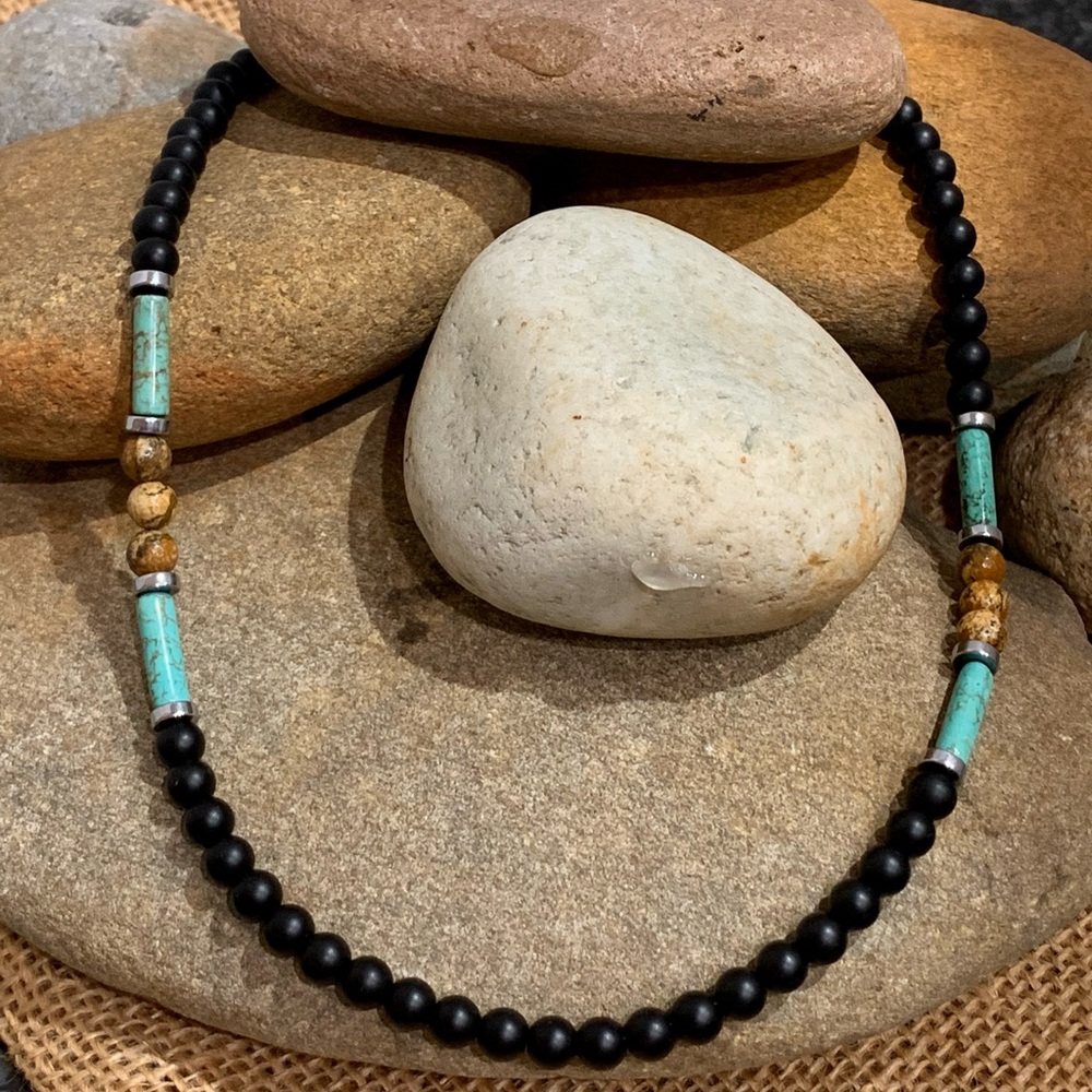 Turquoise & Desert JasperNecklace